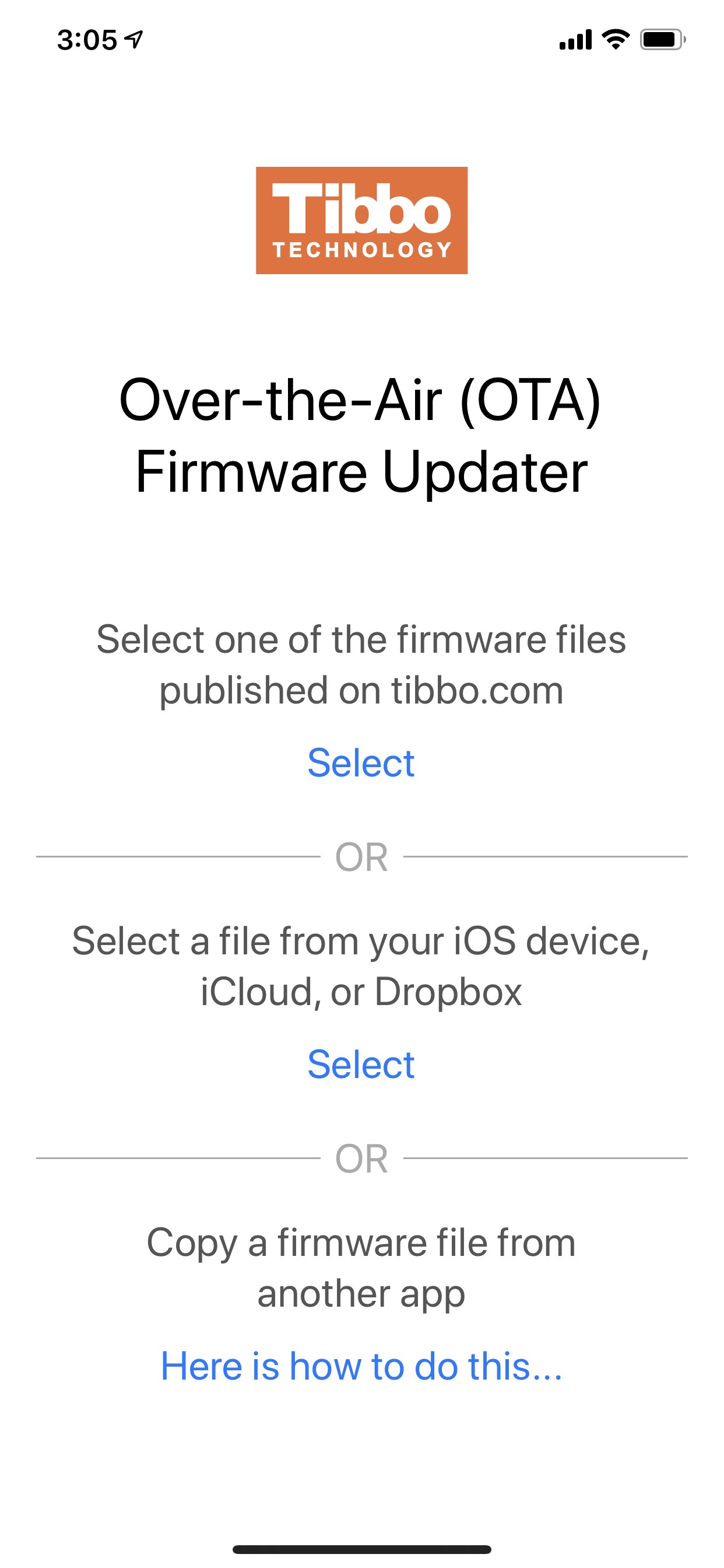 Select the method of obtaining a .TCU file